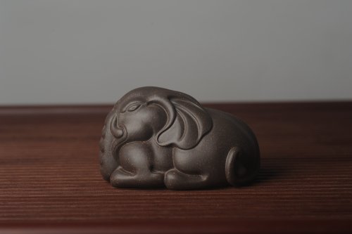 美壶定制紫砂壶 美宠特惠 精工好料大象紫砂茶宠 太平有象 长10cm宽6.5cm高6cm 