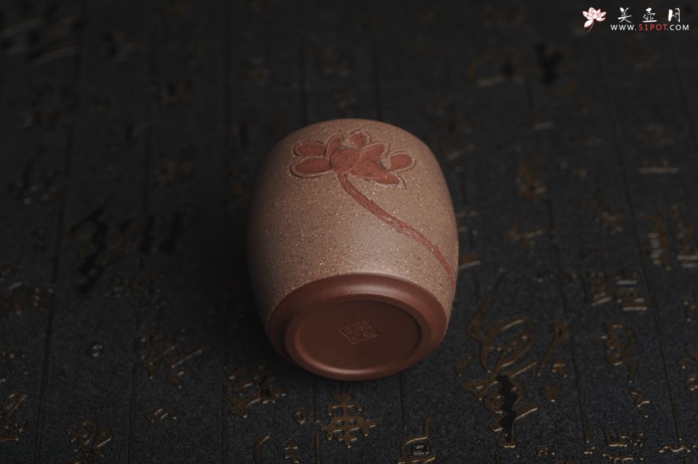 紫砂壶图片：美杯国庆特惠 精品好泥好工雅致厚实清莲主人杯 - 美壶网