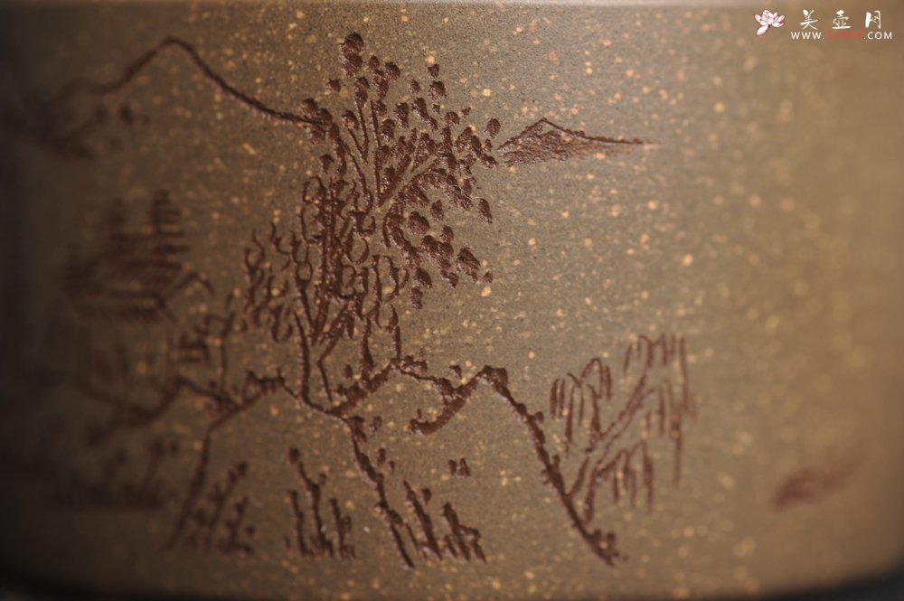 紫砂壶图片：美杯特惠 精品好泥好工雅致山居图主人杯 - 美壶网