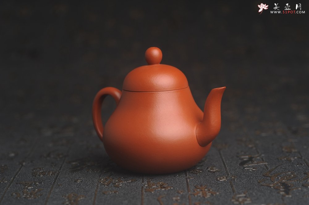 紫砂壶图片：美壶福利回馈 精致优质朱泥梨形壶 茶人醉爱 - 美壶网