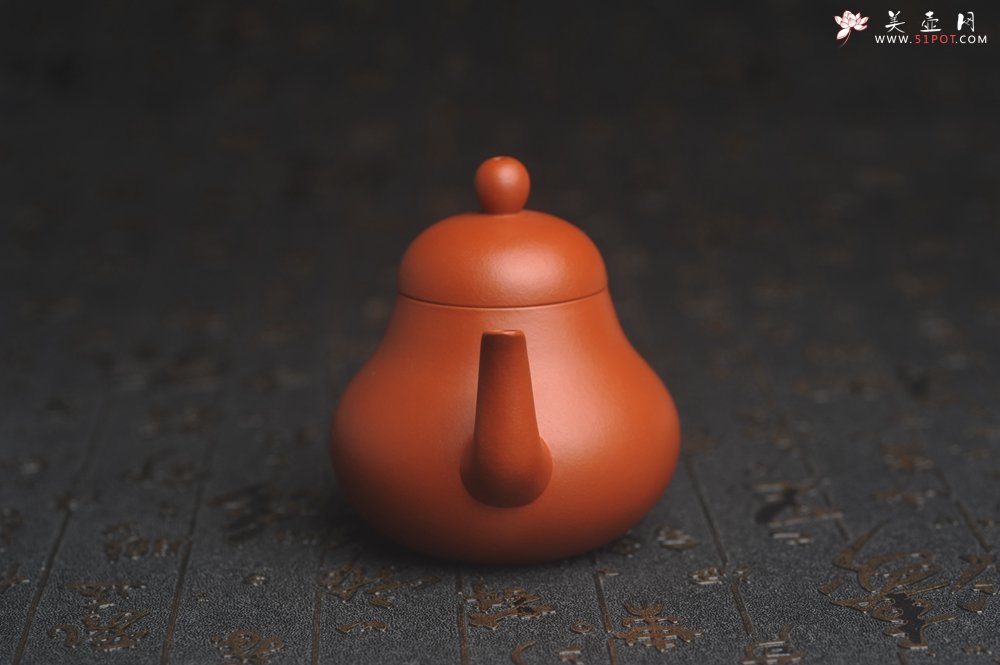 紫砂壶图片：美壶福利回馈 精致优质朱泥梨形壶 茶人醉爱 - 美壶网