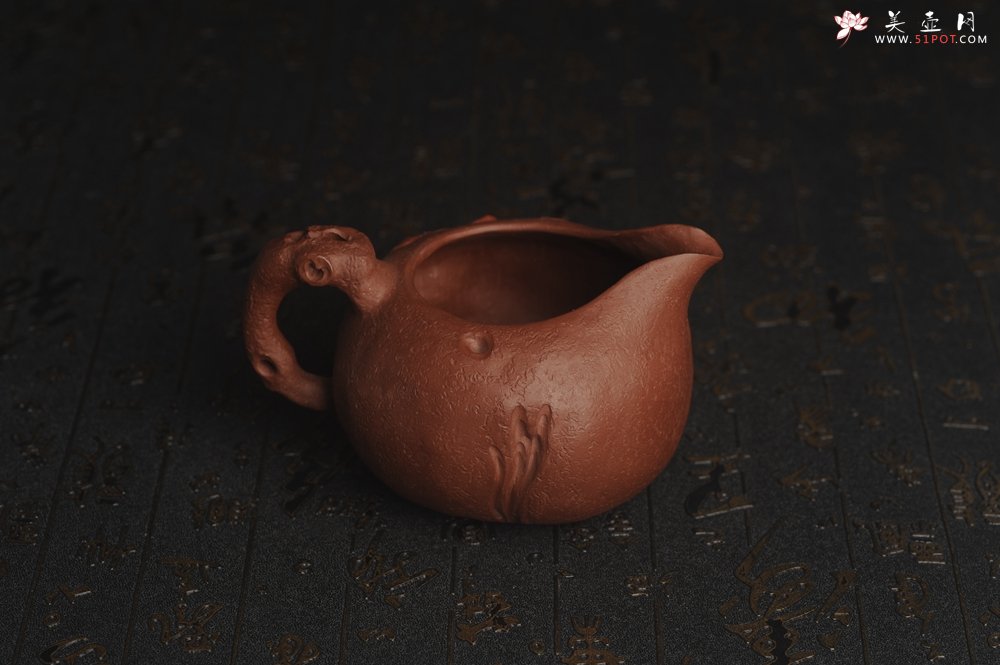 紫砂壶图片：美杯特惠 赵老师精品贴叶公道杯 茶人醉爱 - 美壶网