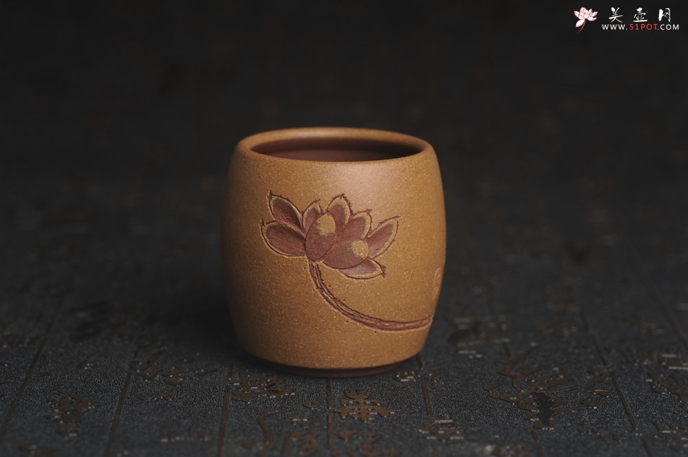 紫砂壶图片：美杯国庆特惠 精品好泥好工雅致厚实清莲主人杯三式 - 美壶网