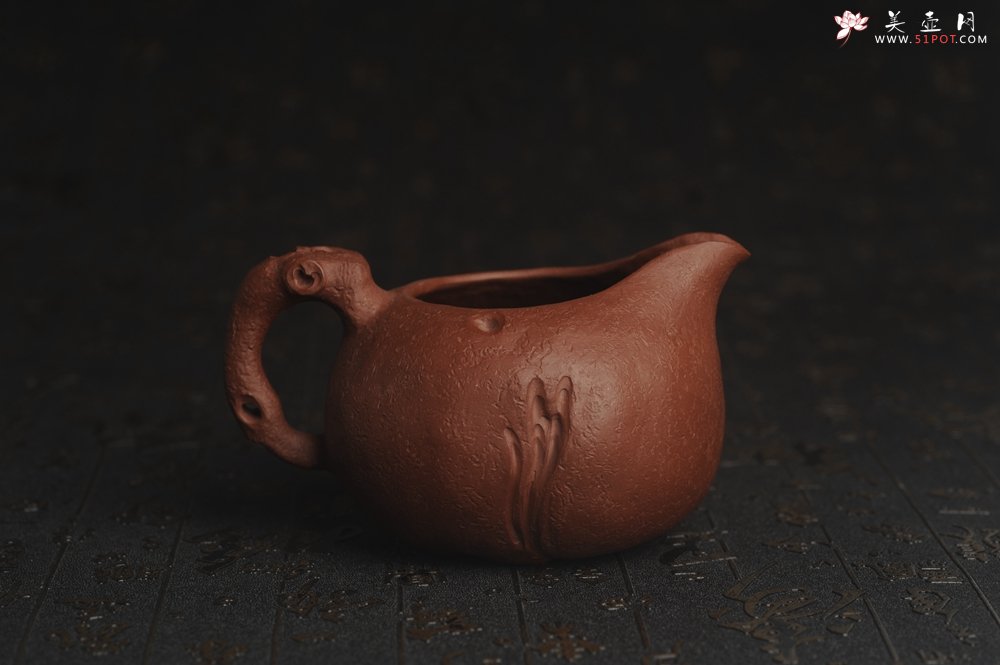 紫砂壶图片：美杯特惠 赵老师精品贴叶公道杯 茶人醉爱 - 美壶网