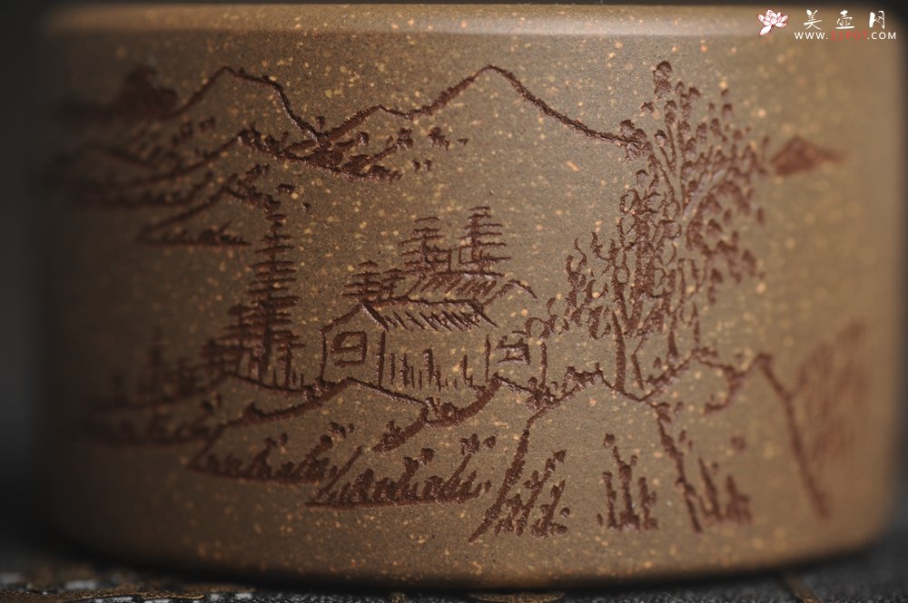 紫砂壶图片：美杯特惠 精品好泥好工雅致山居图主人杯 - 美壶网