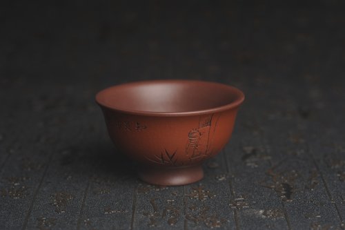 美壶定制紫砂壶 美杯特惠 精品好泥好工雅致知足常乐主人杯 压手杯 