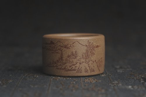 美壶定制紫砂壶 美杯特惠 精品好泥好工雅致山居图主人杯 