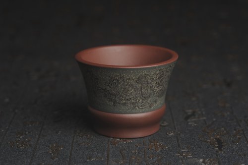 美壶定制紫砂壶 美杯国庆特惠 精品好泥好工好刻雅致特厚实松鼠主人杯二式 