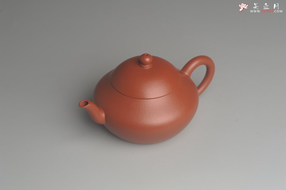 紫砂壶图片：美壶特惠 精致好朱泥梨形壶 茶人醉爱 - 美壶网