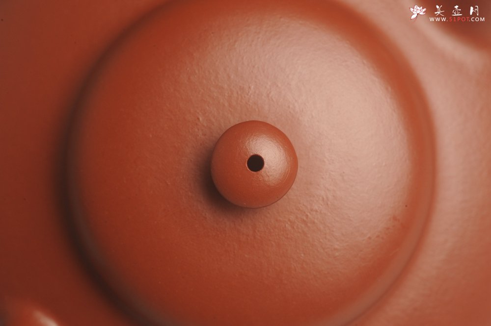 紫砂壶图片：小煤窑朱泥精致全手工小合欢壶 茶人醉爱 - 美壶网