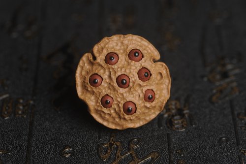 美壶定制紫砂壶 美宠特惠 精致迷你紫砂小莲蓬茶宠摆件 莲子可动有趣 直径3.8cm高2.8cm左右 