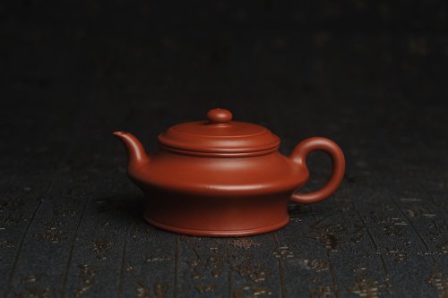 顾老师紫砂壶 正宗小煤窑朱泥 全手工虚扁 隽秀文气 茶人醉爱 小煤窑朱泥