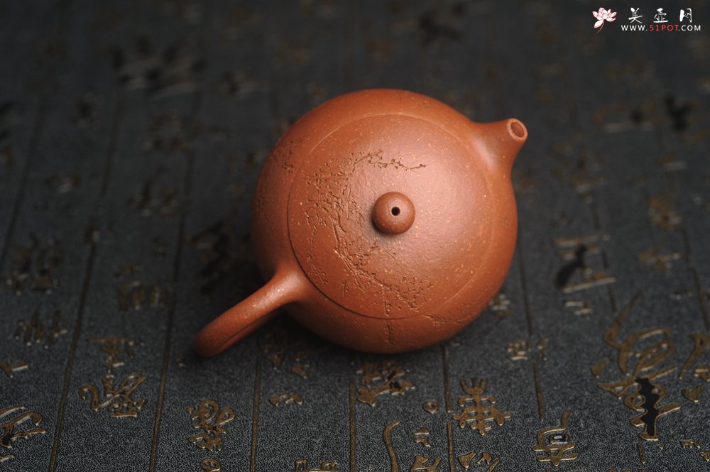 紫砂壶图片：油润降坡泥全手工小品西施壶 装饰喜上眉梢 特文气 - 美壶网