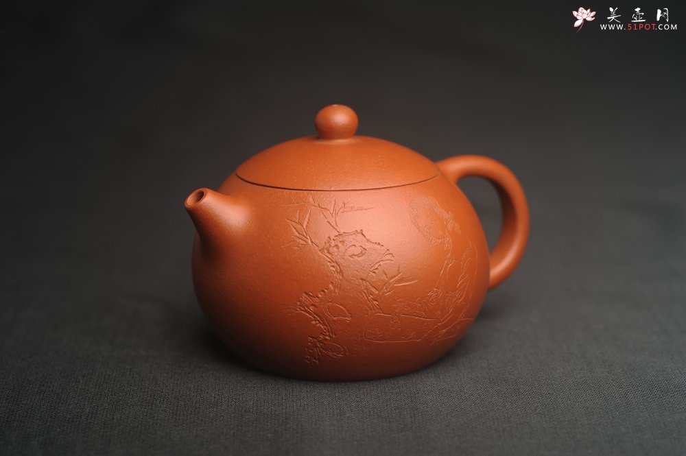 紫砂壶图片：全手工特好朱泥西施 装饰美女 灰常漂亮 送妈妈送女友超赞喔 - 美壶网