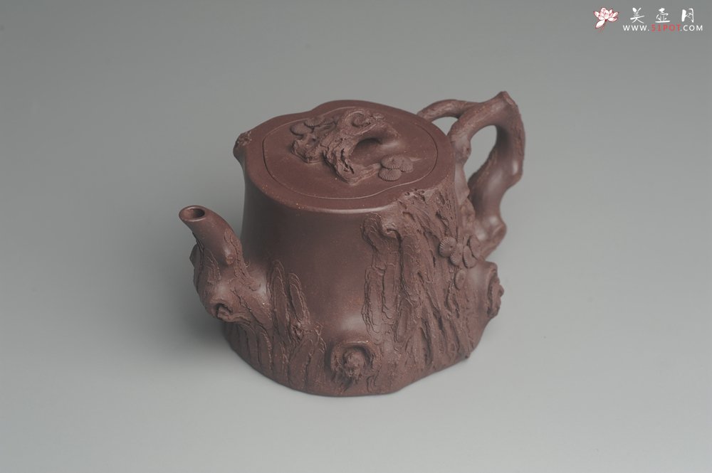 紫砂壶图片：实力精品全手工松桩 肌理丰富 越品越有味道 壶好的不要不要的 眼力好的速度下手 - 美壶网