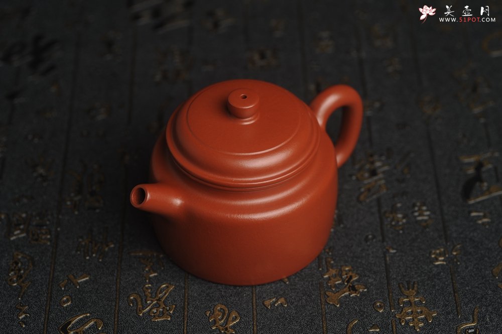 紫砂壶图片：正宗小煤窑朱泥 全手工小品德中壶 隽秀文气 茶人醉爱 - 美壶网