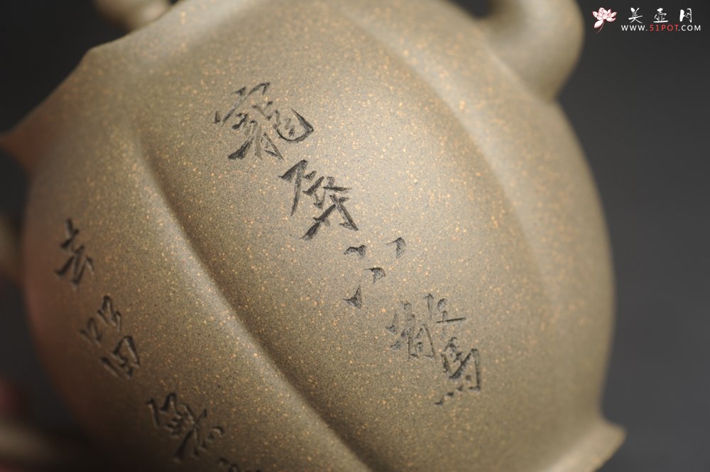 紫砂壶图片：美壶特惠 精致青段泥水仙壶 得之不喜 失之不忧 宠辱不惊 去留无意 - 美壶网