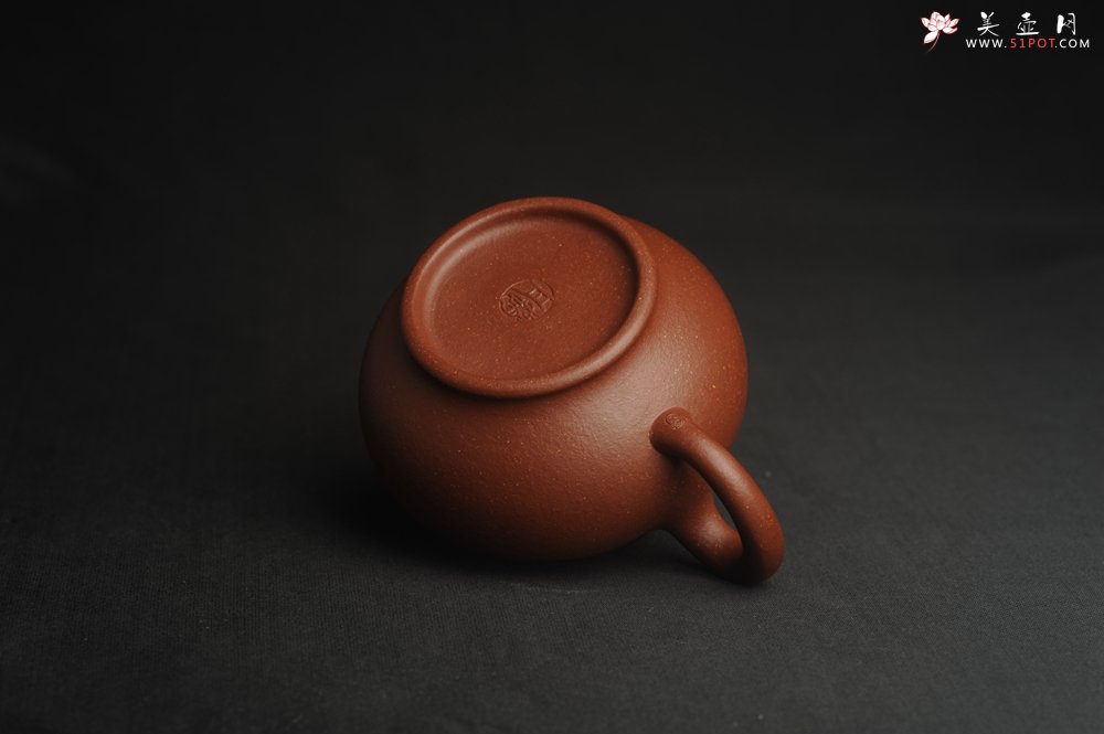 紫砂壶图片：美壶特惠 精致红降坡泥大亨掇只壶 茶人醉爱 - 美壶网