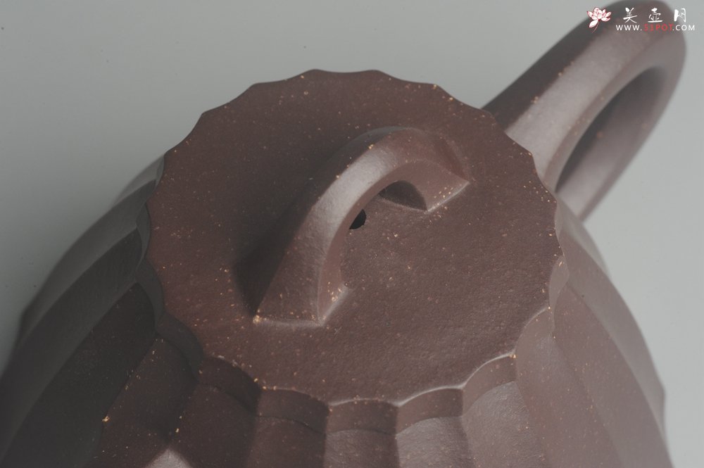 紫砂壶图片：美壶特惠 精致紫泥筋囊霸王石瓢 实用 - 美壶网