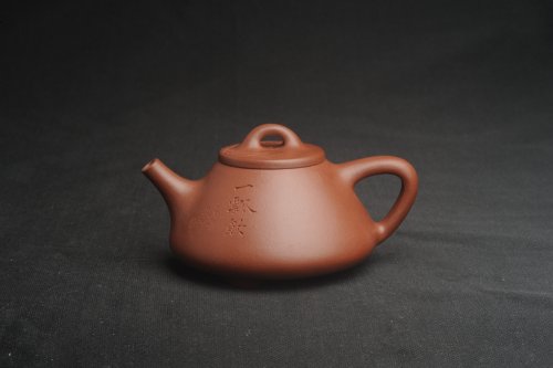 周小培紫砂壶 特好底曹青全手工小品子冶石瓢茶壶 一票饮 刻竹特文气 原矿底槽清