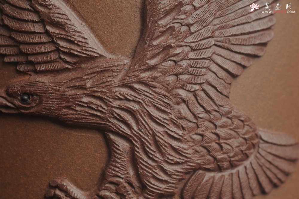 紫砂壶图片：美杯特惠 精致竹段盖杯 紫砂杯茶杯 大鹏展翅 - 美壶网