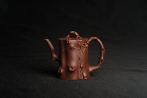 赵老师紫砂壶 潜力股赵老师 全手工秀雅梅桩 肌理自然生动 原矿紫泥
