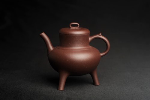 美壶定制紫砂壶 美壶特惠  精致紫泥三足鼎壶 茶人醉爱 原矿紫泥