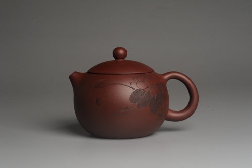 美壶定制紫砂壶 美壶特惠 精致荷风十里优质紫泥西施 装饰田园荷叶游鱼之乐特文气 茶人醉爱 原矿紫泥