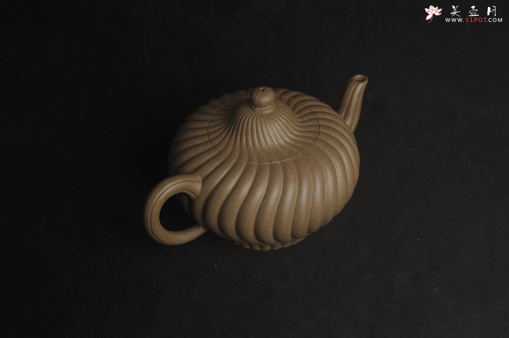 紫砂壶图片：美壶特惠 精致青段旋风紫砂壶 - 美壶网