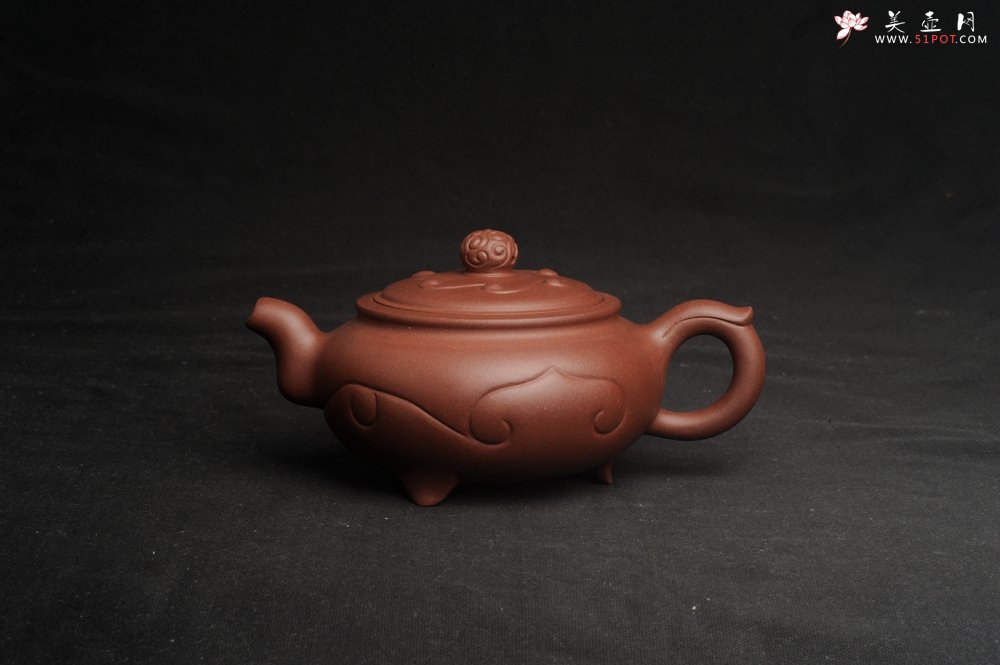紫砂壶图片：美壶特惠 优质紫泥精工三角如意壶 嵌盖难度大 - 美壶网