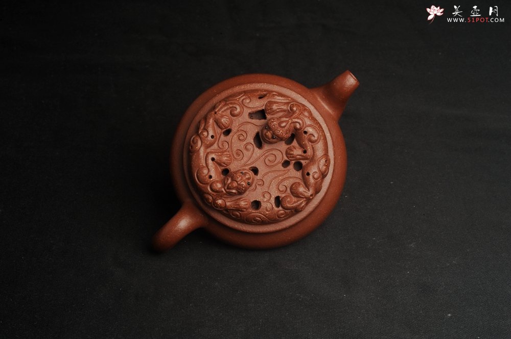 紫砂壶图片：美壶特惠 精致降坡泥游龙壶 茶人醉爱 - 美壶网