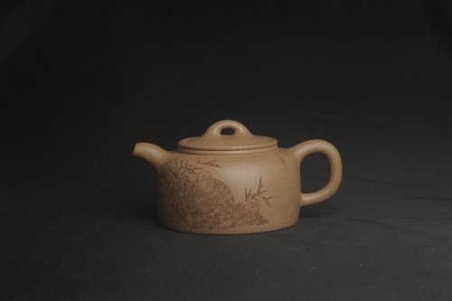 周小培紫砂壶 特好高温本山老段泥 全手工过桥井栏壶 浩然养素 老段泥