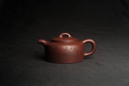 周小培紫砂壶 潜力股周小培老师 4号井深井红皮龙 全手工过桥井栏壶 剑胆琴心 福由心造 特文气 期待与亲结缘 红皮龙