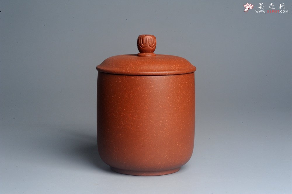 紫砂壶图片：美杯特惠 精致降坡泥澄怀盖杯 紫砂杯 - 美壶网