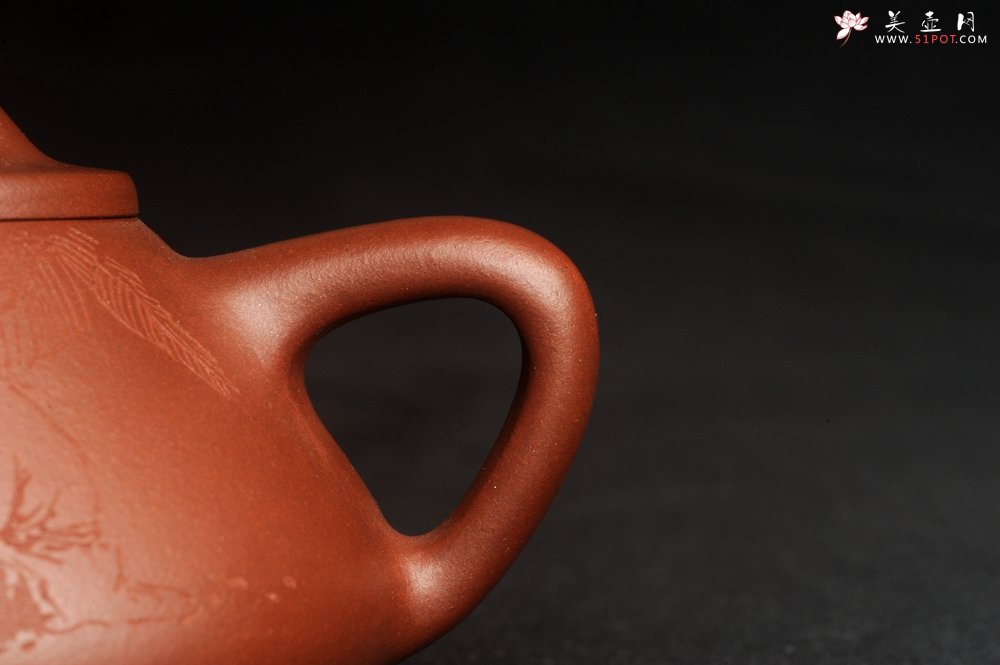 紫砂壶图片：特好底曹青 全手工品茗悟道小子冶石瓢 装饰特文气 期待与亲结缘 - 美壶网