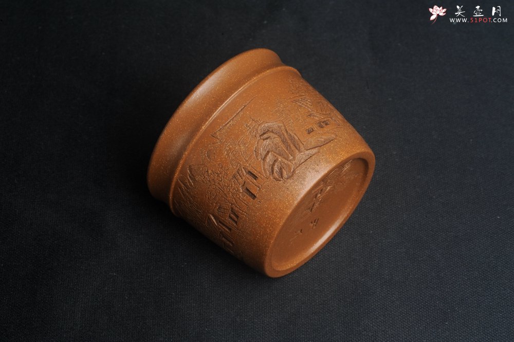 紫砂壶图片：美杯特惠 精致降坡泥江南春主人杯 - 美壶网