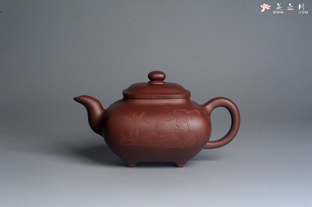 紫砂壶图片：实力派张海艳 全手工特好底槽清传炉壶 雪芽禅心舒峨眉 好壶期待与亲结缘 - 美壶网