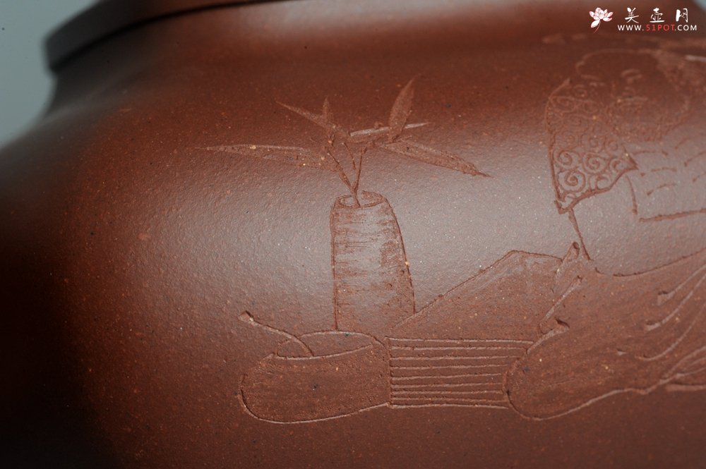 紫砂壶图片：实力派张海艳 全手工特好底槽清传炉壶 雪芽禅心舒峨眉 好壶期待与亲结缘 - 美壶网