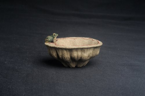 美壶定制紫砂壶 美杯特惠 精致段泥青蛙莲子主人杯 原矿段泥