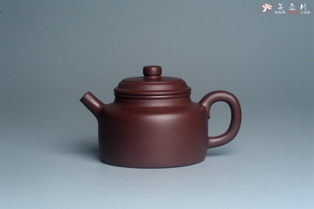紫砂壶图片：油润黄龙山4号深井红皮龙 全手工德中壶 做工特好 - 美壶网