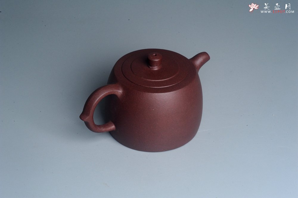 紫砂壶图片：美壶特惠 油润老紫泥精致井栏 茶人醉爱 - 美壶网