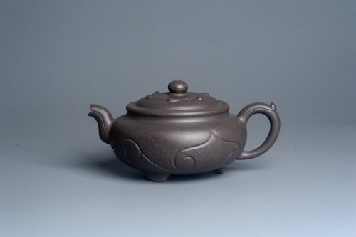 美壶定制紫砂壶 美壶特惠  优质青灰段泥精工三角如意茶壶 茶具 单壶 青灰泥