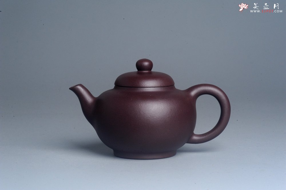 紫砂壶图片：油润黄龙山底槽青 全手工熹微壶  期待与您结缘 - 美壶网