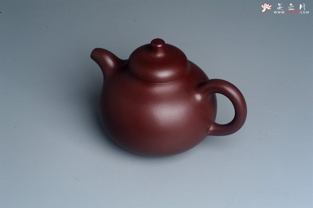 紫砂壶图片：潜力股周小培老师 4号井深井红皮龙 超精致全手工三足乳鼎茶壶 - 美壶网