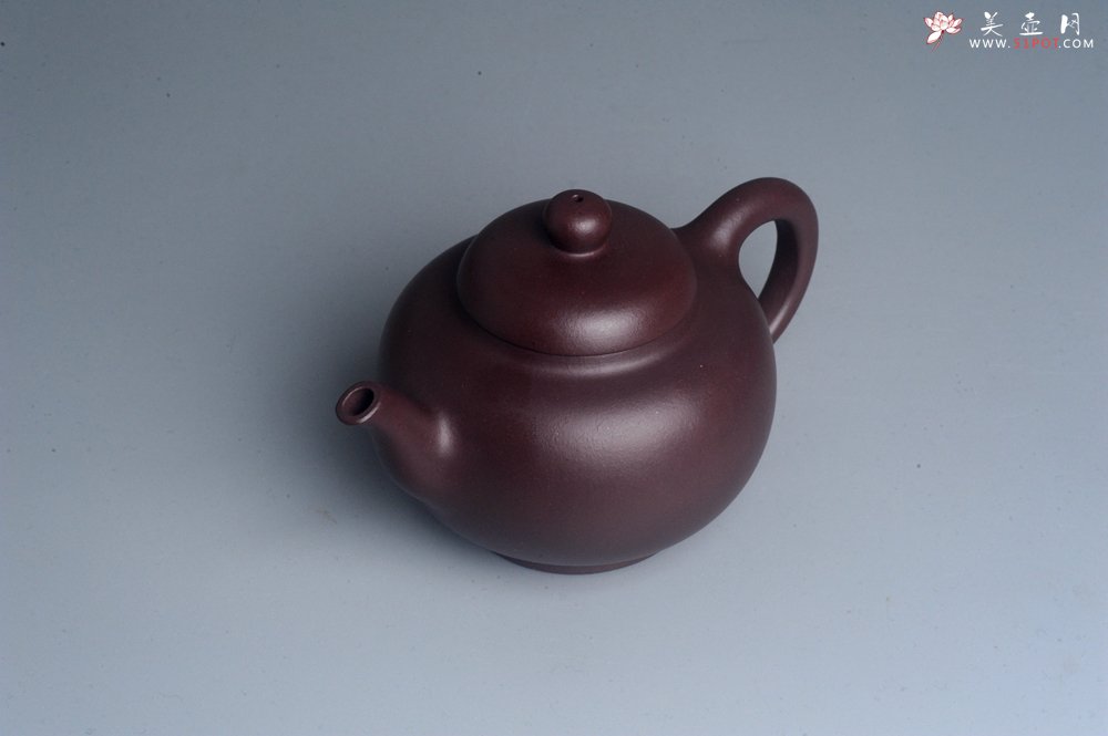 紫砂壶图片：油润黄龙山底槽青 全手工熹微壶  期待与您结缘 - 美壶网