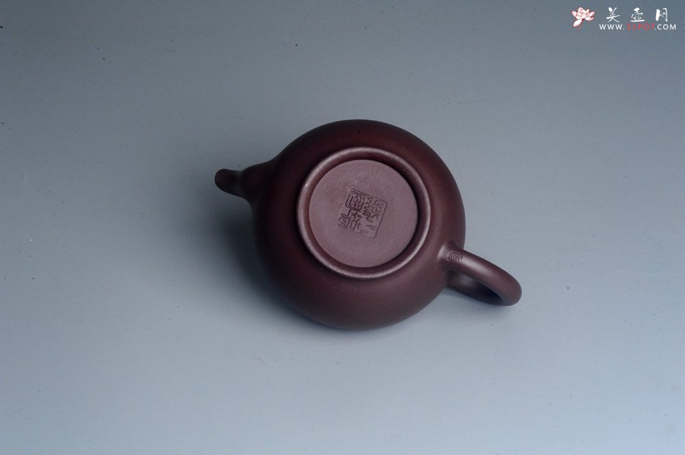 紫砂壶图片：油润黄龙山底槽青 全手工熹微壶  期待与您结缘 - 美壶网