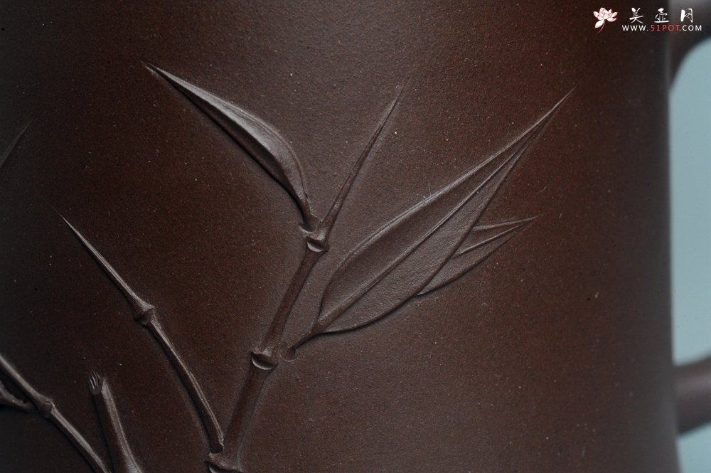 紫砂壶图片：美杯年底特惠 助工精工制作竹节盖杯 自用送礼佳品 - 美壶网