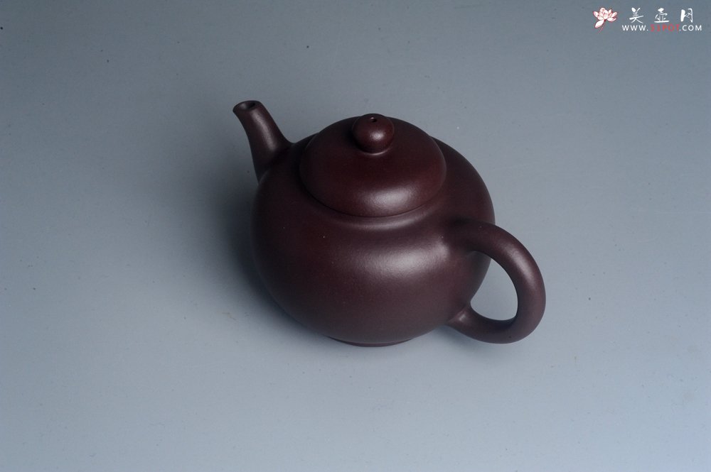 紫砂壶图片：油润黄龙山底槽青 全手工熹微壶  期待与您结缘 - 美壶网