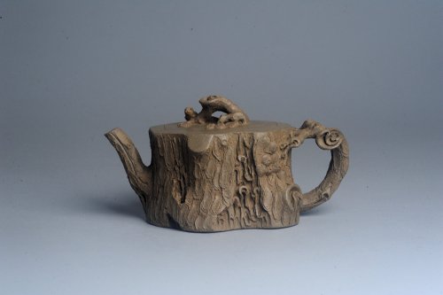 赵老师紫砂壶 潜力股赵老师 全手工青段松桩壶 松鼠跃然壶盖特有趣 肌理丰富 期待与您结缘 青段