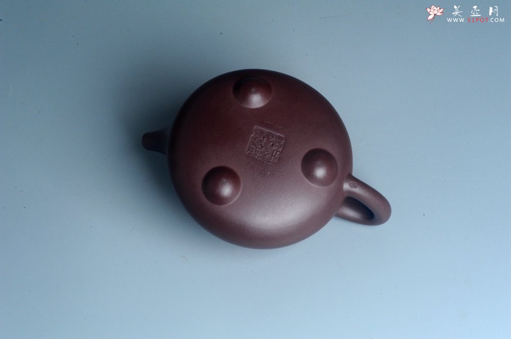 紫砂壶图片：实力派工艺师周斌 优质底槽青全手工精工满瓢壶 刘伟涛徒昊然装饰兰草图 一香已足压千红 - 美壶网